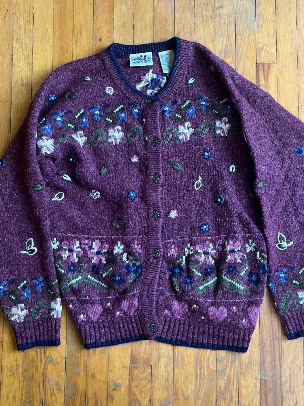 Cottagecore Wool Cardigan Northern Reflections M